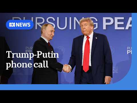 YouTube video thumbnail: Trump Discusses Ukraine Ceasefire With Putin