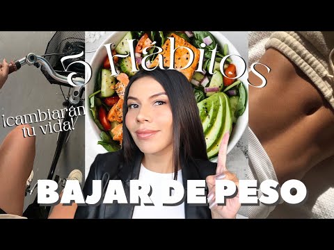 5 Hábitos que te ayudarán a BAJAR DE PESO🔥🥒