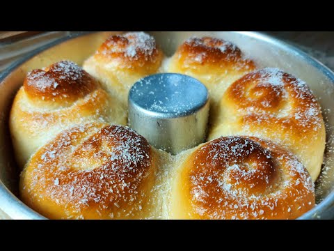 SEM SOVAR SÓ 3 INGREDIENTES ❤O  PÃO DOCE  MAIS FÁCIL DO MUNDO