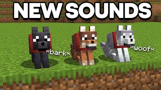 so minecraft added new dogs sounds