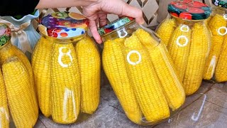 КУКУРУЗУ ЕДИМ ВСЮ ЗИМУ! ОНИ КАК СВЕЖИЕ! КУКУРУЗА КОНСЕРВИРОВАННАЯ! ГОТОВЛЮ НА ЗАКАЗ УЖЕ МНОГО ЛЕТ!🔥😋