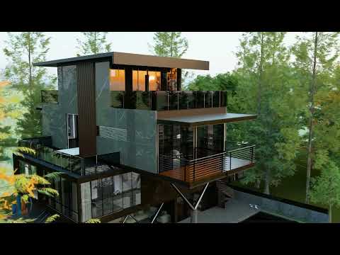 Forest Lake House | Dream House Render | Exterior | Interior | Amazing Resort Tour | Render