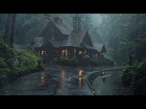Fall Asleep in 5 Minutes with Nature Sounds | Heavy Rain Helps You Relieve Stress, Focus and Relax