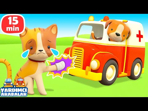 🪨🚕😱 Yardımcı Arabalar ve Yavru Kedi! Çocuklar içim en izlenen bölümler!