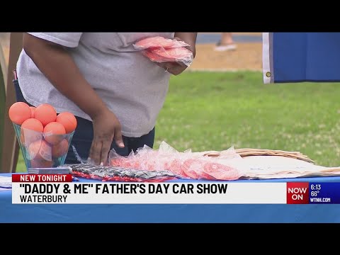 YouTube video thumbnail: Waterbury Community Hosts 'Daddy and Me' car Show Celebrating Black Fathers