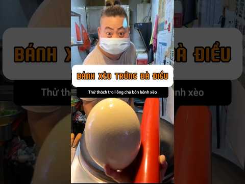 BÁNH XÈO TRỨNG ĐÀ ĐIỂU SIÊU TO KHỔNG LỒ #food #streetfood #amthuc #tiemanvatnho