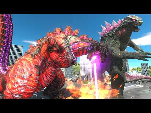 Shin Godzilla X Shimo VS. Godzilla X Kong! - Animal Revolt Battle Simulator