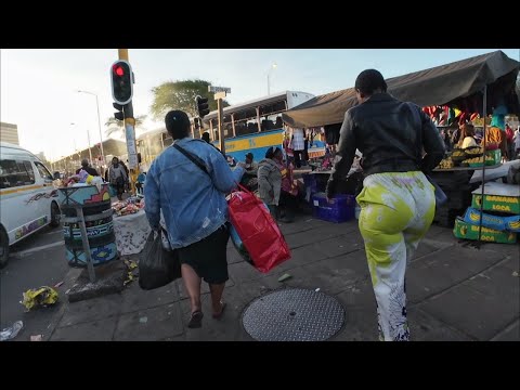 Walking to Kwamashu Taxi Rank in Durban South Africa #walking