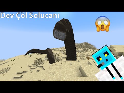 Dev Çöl Solucanı - Minecraft Desert Behemoths: Sandworms! Mod