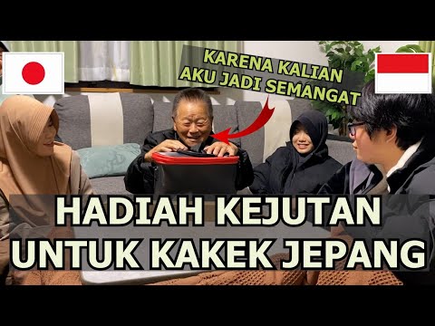 MERTUA JEPANG TERHARU DAN BAHAGIA DAPAT HADIAH DARI CUCU INDONESIA