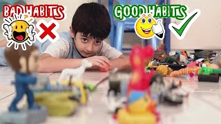خطأ VS صح - تعلم مع علوشي - حسين و زينب / Bad habits VS Good habits - Hussein and Zeinab