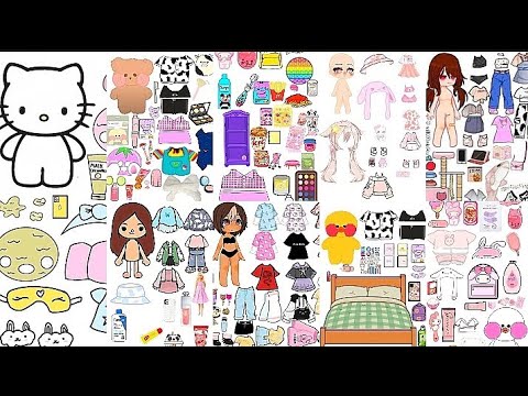 😱😎Más➕ de 200 accesorios 👗👚👖para Patitos Gacha life Toca Boca 👄y mascotas de papel full HD 🎨🎨