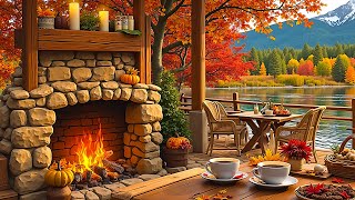 Smooth Morning Jazz 🍂 Cozy Autumn Coffee Shop Ambience & Relaxing Jazz Instrumental Music to Study