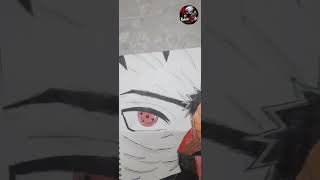 Obito Uchiha Easy Drawing 🔥 #kakashianimeart #naruto