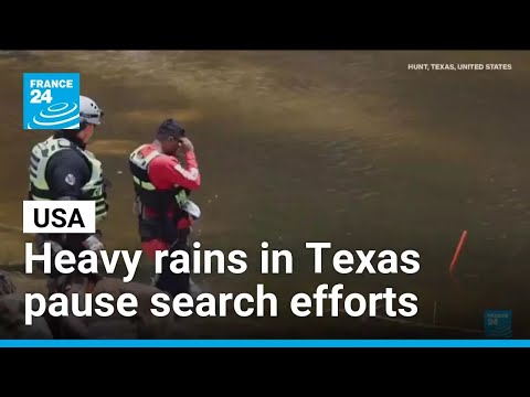 YouTube video thumbnail: Heavy Rains in Texas Pause Search Efforts for Flood Victims and Damage Homes Elsewhere
