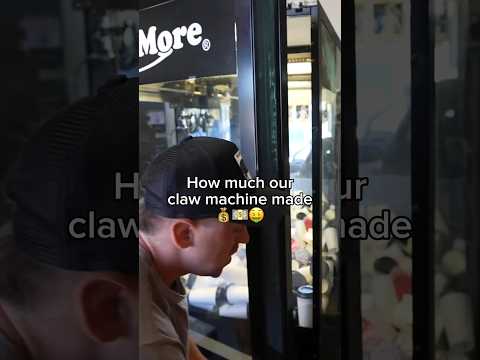 How much our claw machine made in 2 days