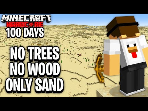 I Survived 100 Days in a DESERT Only world in Minecraft Hardcore