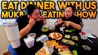 Lao Papaya Thum Mak Hoong with Noodles + Chicken Wings + Seafood 먹방 Eating Show with Michelle!