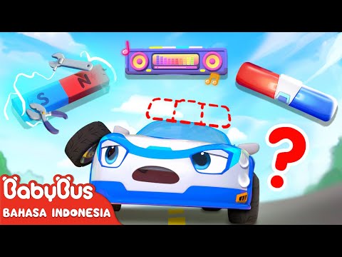 Dimana Sirene Mobil Polisi ?🚨 | Kartun Mobil Polisi | Lagu Mobil Polisi | BabyBus Bahasa Indonesia