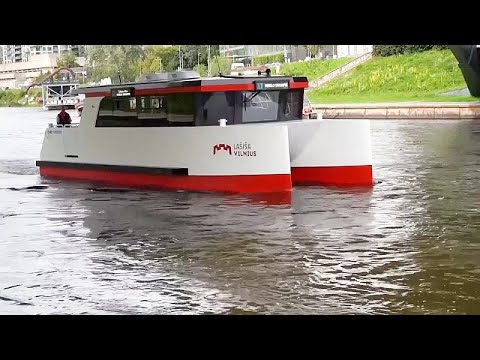 YouTube video thumbnail: This Is Europe’s First Electric Boat to Shuttle the Public on a River. But Will It Be Used?