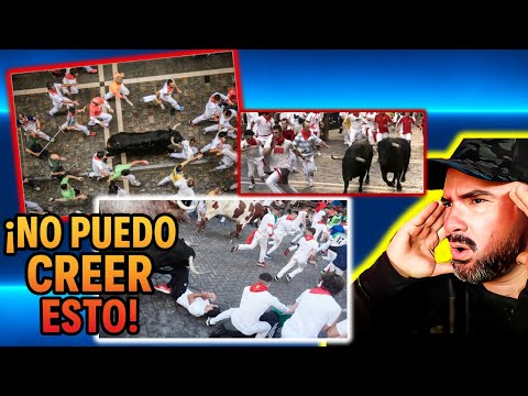🏃‍♂️🐃¡ADRENALINA PURA! Militar Colombiano reacciona a San Fermín y sus encierros