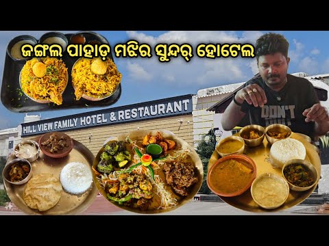 Hill View Family Hotel & Restaurant In Megha Forest || Best Mutton Thali ‎@CobraSubhendu 🥘🍴 🌳🌿