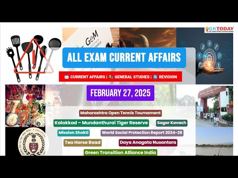 GKToday Current Affairs 🎯 27 February, 2025