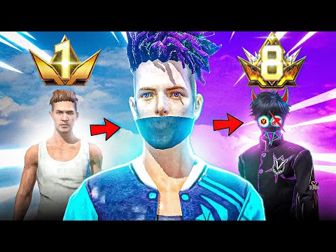 Transforming ₹10 Noob ID into Level 8 PRIME IDin Just 24 Hour 😱 – Garena Free Fire