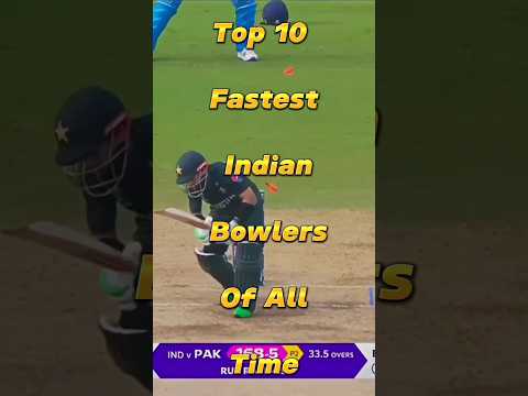 Top 10 Fastest Indian Bowlers Ever! ⚡🇮🇳#shorts #cricket #top10 #fastestbowler#india