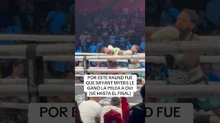 Momento en el que Bryant Myers ganó la pelea en el último RAUND por decisión