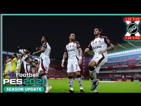 FLAMENGO X SANTOS AO VIVO EFOOTBAL PC SIMULAÇÃO PES 2021