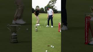 Putting between the Premier League and Australian Open trophies? Why not ⛳️ #TrophyTourDownUnder