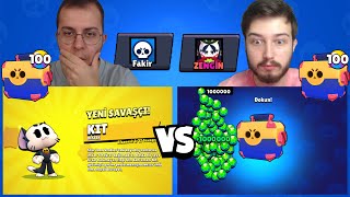 ZENGİN HESAP VS FAKİR HESAP (200 MEGA KUTU AÇILIMI) !! BRAWL STARS