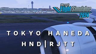 MSFS2024 | TechnoBrain Tokyo Haneda Int'l Airport RJTT | Landing at Runway 16L | PMDG 777-300ER