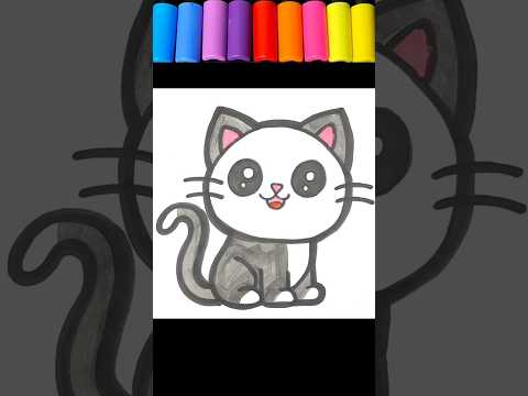 CatLove🐱❤shortsyoutubeshortsartcreativedrawingpainting