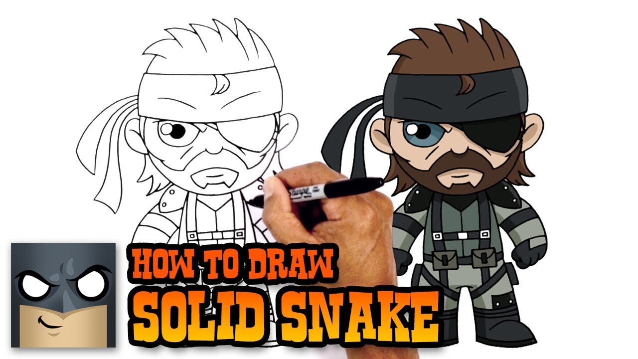 How to Draw Solid Snake - Metal Gear Solid