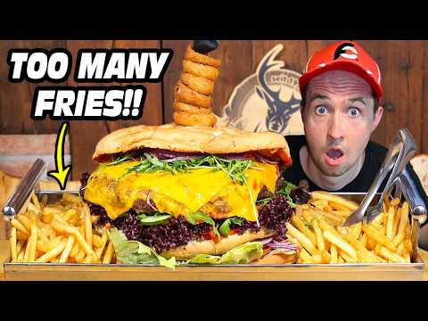 This Undefeated Burger Challenge Included a Ton of HIDDEN Fries! | THE "BIG MAMA'S" BURGER CHALLENGE