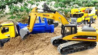 Construction Vehicles Rescue Dump Truck & Fire Truck Car Toy Play
