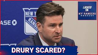 PATHETIC: Chris Drury gives Rangers fans NOTHING & is too afraid to say playoffs are an expectation