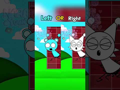 Sprunki Wall meme Left or right #sprunki #shorts