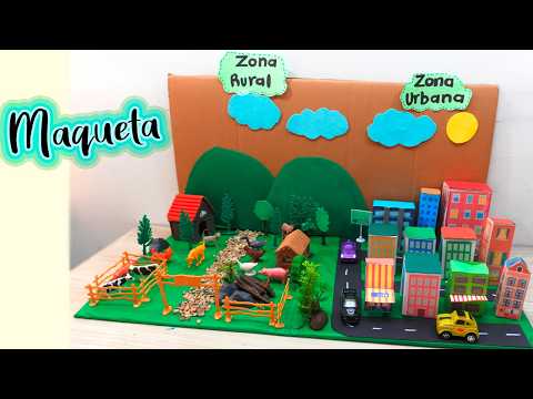 Maqueta zona rural y zona urbana