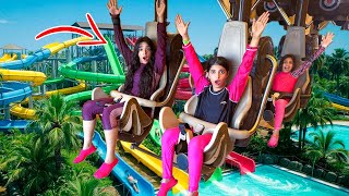 ركبنا أحلى العاب مائية في ياس وتر ورلد 💦🎢! شفا
