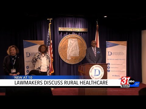 YouTube video thumbnail: Democratic Lawmakers Discuss Rural Healthcare in Alabama, Calling it a "Crisis"