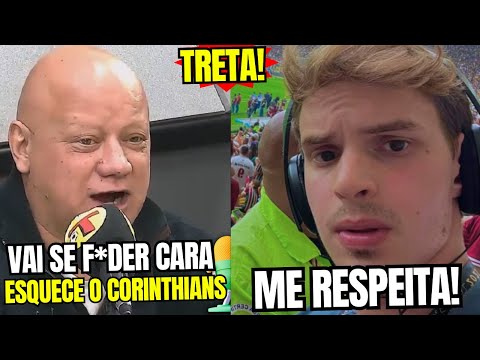 PEGOU FOGO! RONALDO GIOVANELI PERDE A LINHA COM REPÓRTER E BATE BOCA AO VIVO DURANTE JOGO DO TIMÃO