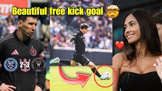 Inter Miami fans go crazy after Messi scores a Beautiful Free Kick Goal against New York City 3-2