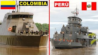 Perú vs Colombia en Buques de Combate Fluvial.