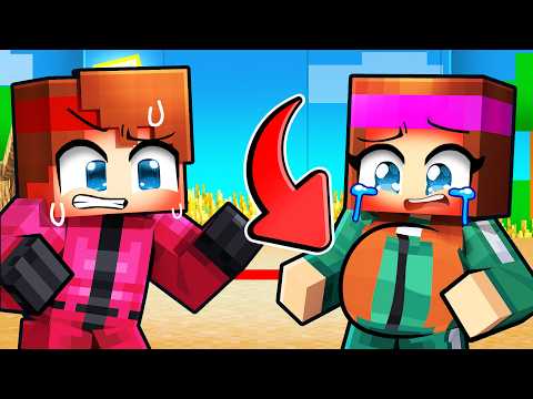 Anna est enceinte dans Squid Game sur Minecraft !