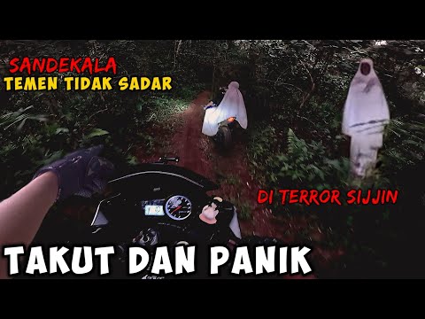 TERROR SIJJIN‼️TEMEN TIDAK SADAR SIJJIN IKUT BONCENG! SANDEKALA MENJELANG MAGHRIB DI HUTAN motovlog