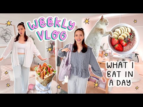 WEEKLY VLOG ✨ What I eat in a day, THE comfiest jeans, P.O Box + More!