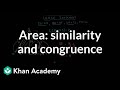 Finding Area through Similarity and Congruence in Geometry